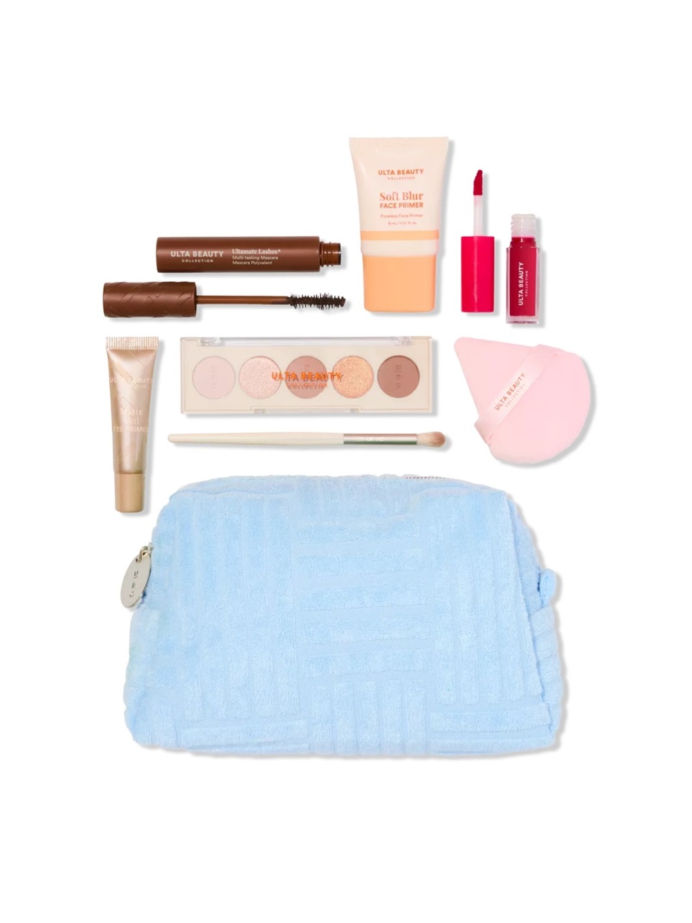 NEW ULTA Beauty Collection 8 Piece Gift with Makeup Bag